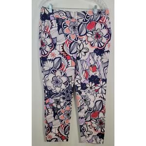 Express Pants Womens Size 8R Columnist Floral Beach Vacation Corpcore NWOT